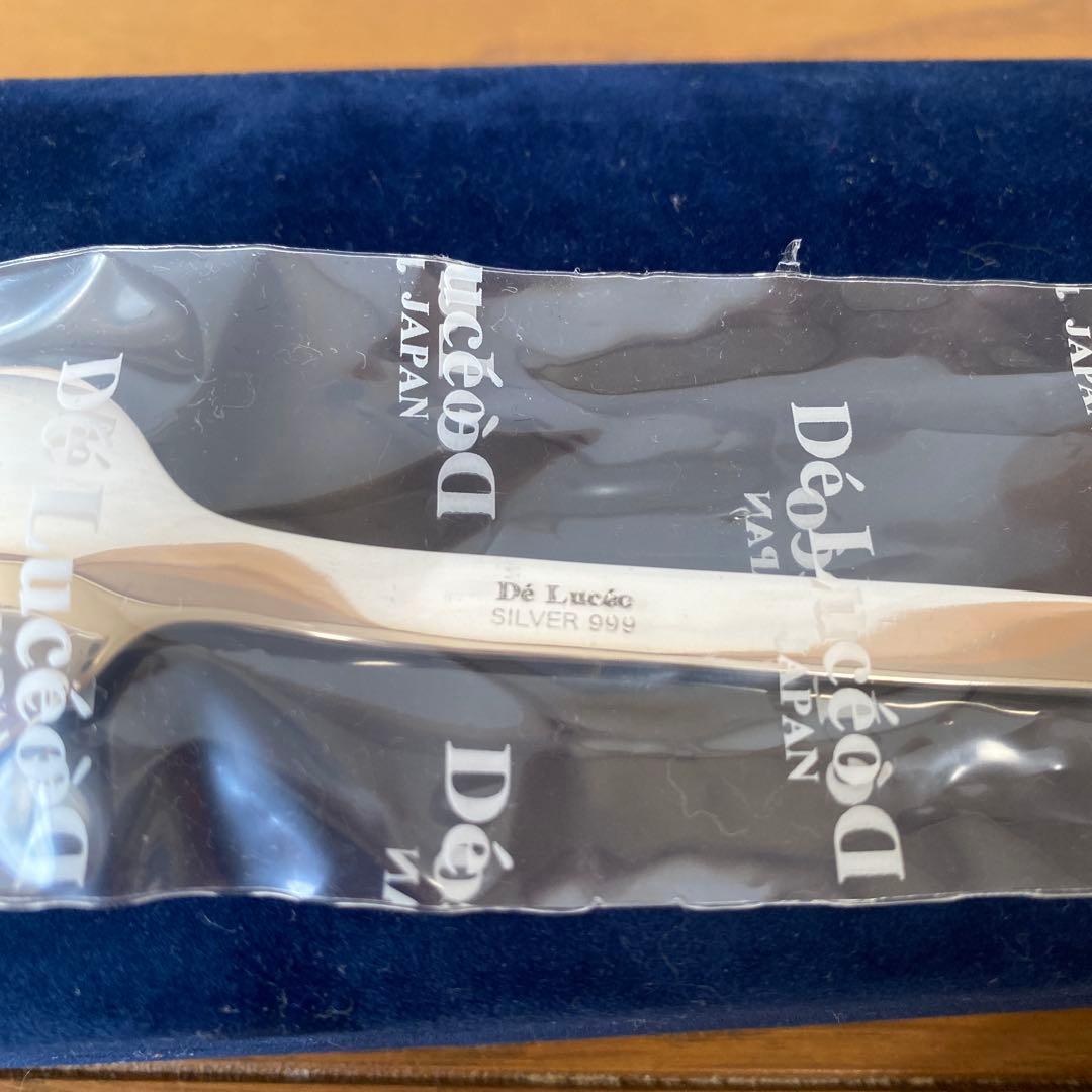 ★新品未使用★ 純銀　Dé Lucéo デ・ルセー ベビーカトラリー スプーン
