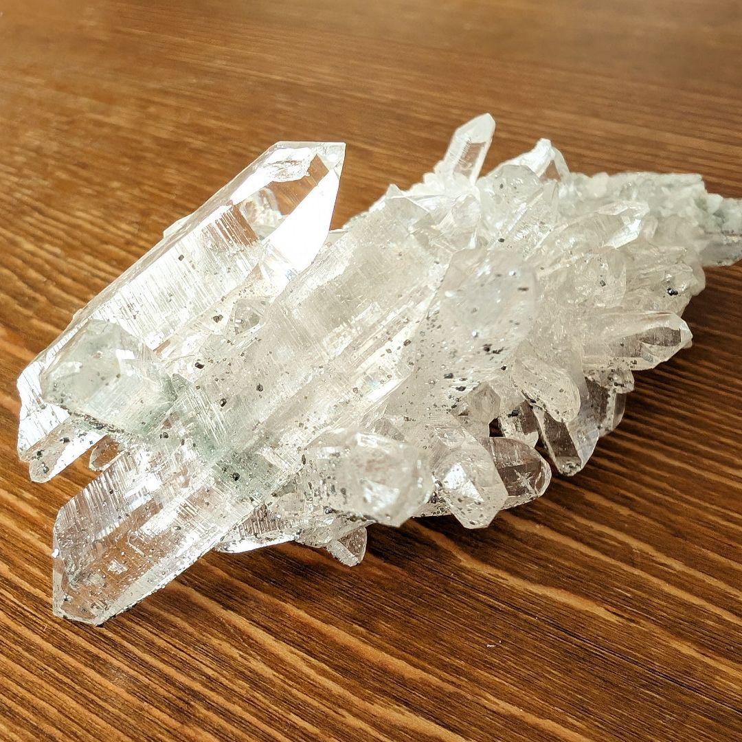 パイライト共生　マニハール産　水晶クラスター　C