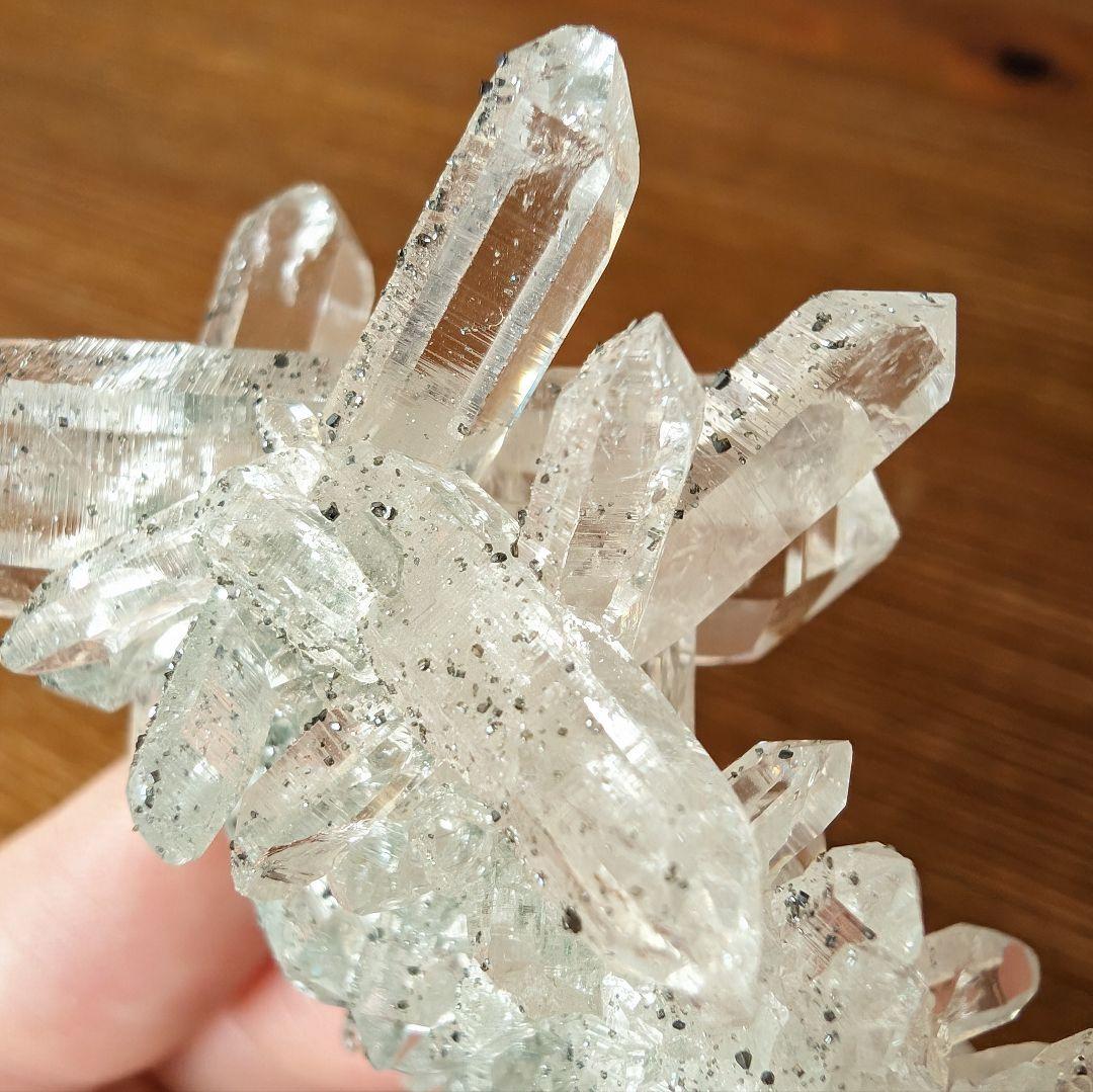 パイライト共生　マニハール産　水晶クラスター　C