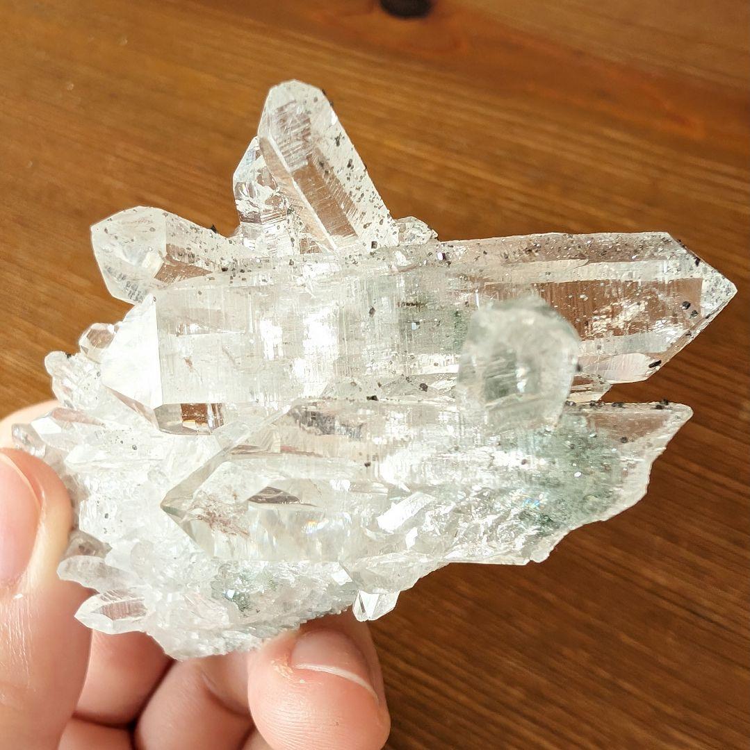 パイライト共生　マニハール産　水晶クラスター　C