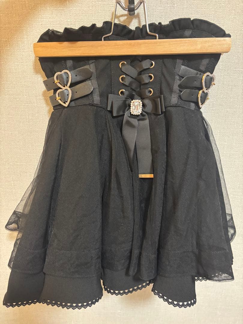 リズリサ レースアップコルセットライクスカパン LIZLISA