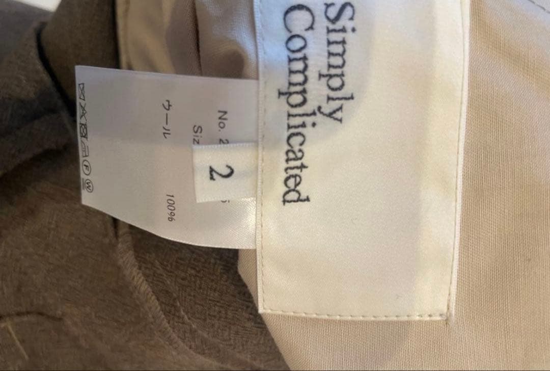 な*ら様 simply complicated UNEVEN WOOL TROU