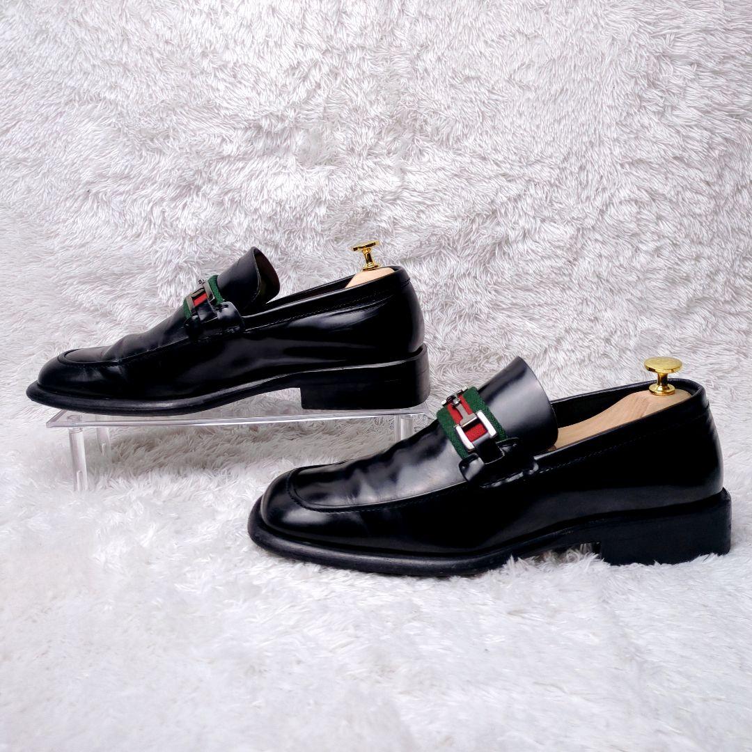 GUCCI シェリーライン ホースビット ローファー　ドレスシューズ