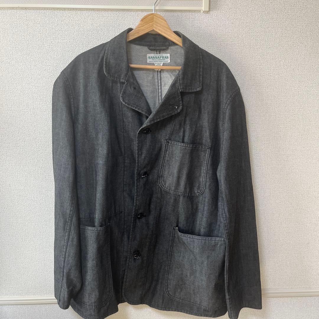 SASSAFRAS ダークグレー ジャケット Lサイズ