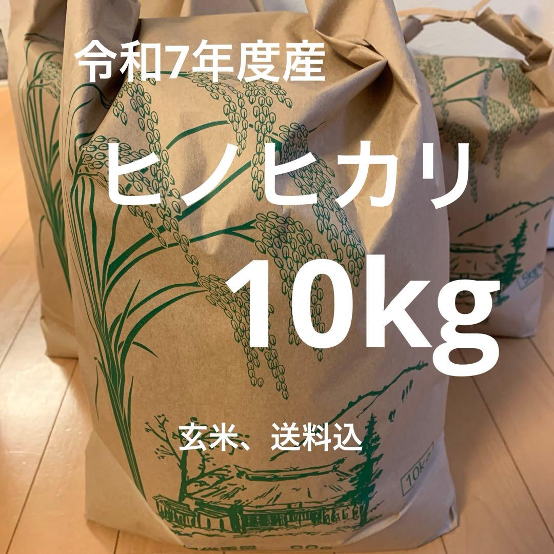 令和7年度産ヒノヒカリ玄米10kg(送料込)減農薬のお米