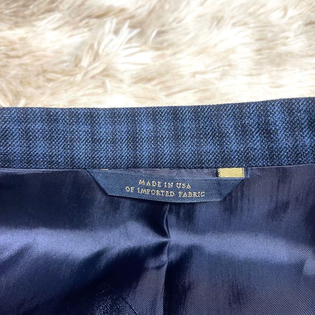 高級モデル ブルックスブラザーズ テーラードジャケット ネイビー SAXXSON