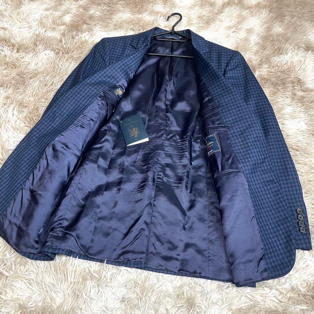 高級モデル ブルックスブラザーズ テーラードジャケット ネイビー SAXXSON