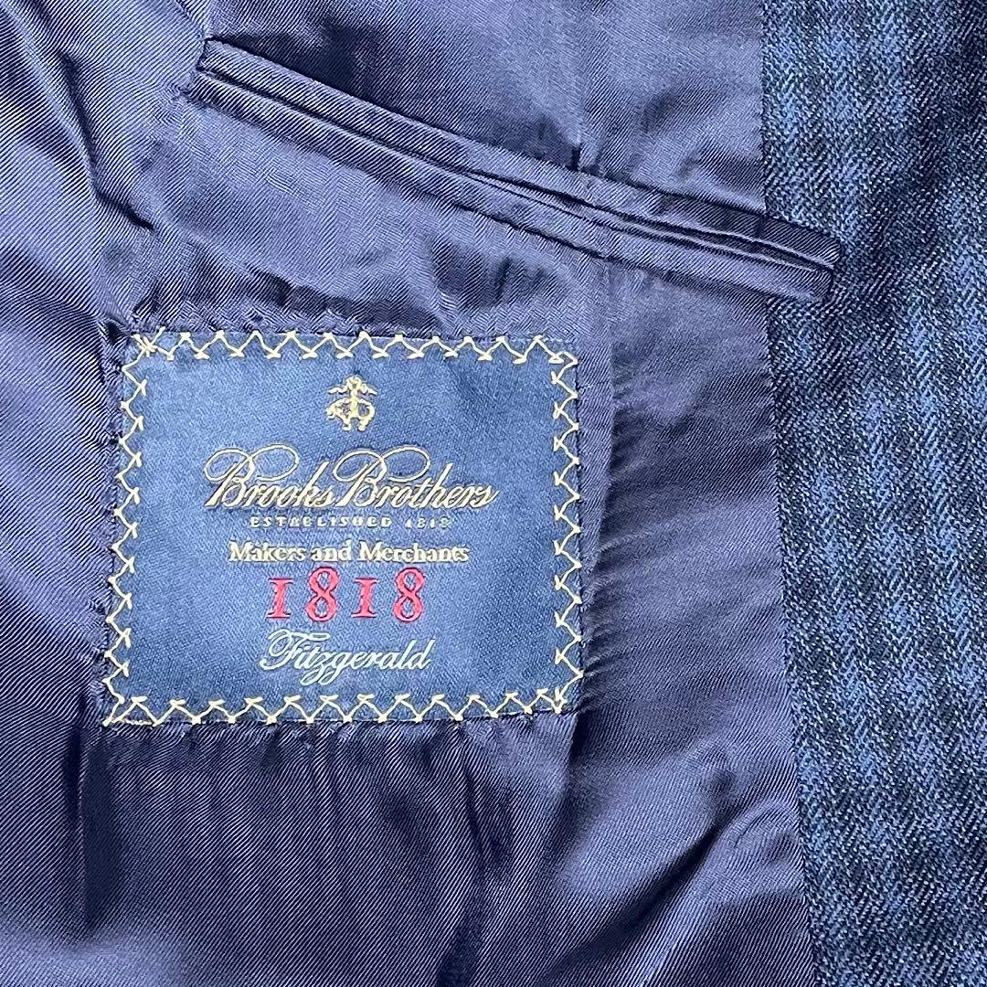 高級モデル ブルックスブラザーズ テーラードジャケット ネイビー SAXXSON