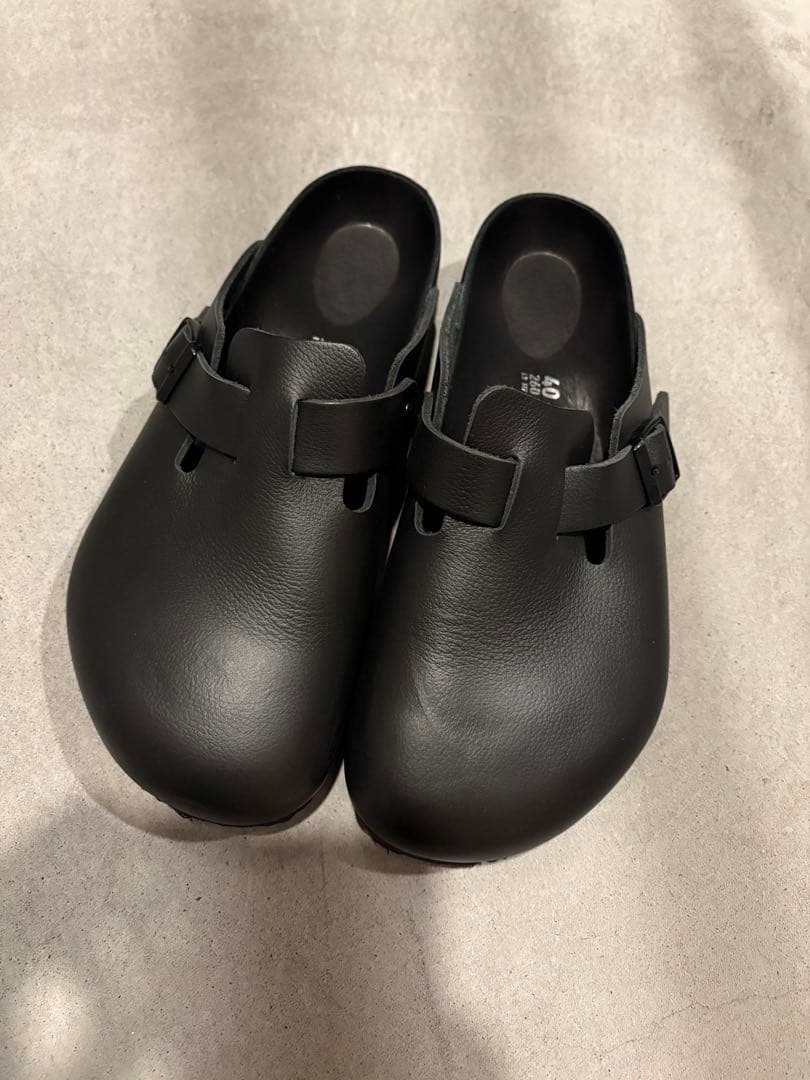 Birkenstock Boston ボストンのブラックレザー