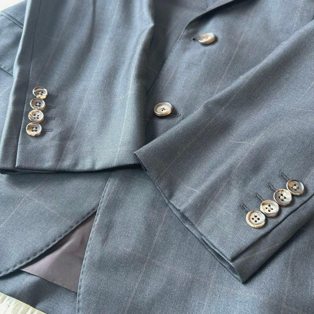 希少　マッキントッシュロンドン チェック柄　ウールスーツ セットアップ グレー