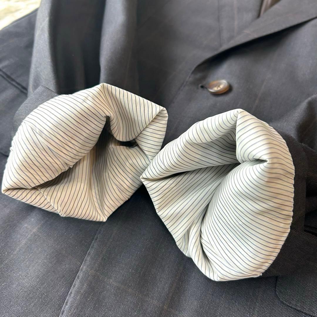 希少　マッキントッシュロンドン チェック柄　ウールスーツ セットアップ グレー