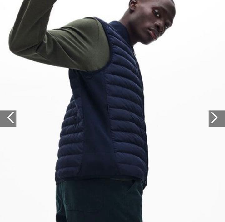 【Kanaさん専用】リブニットカラーダウンベスト