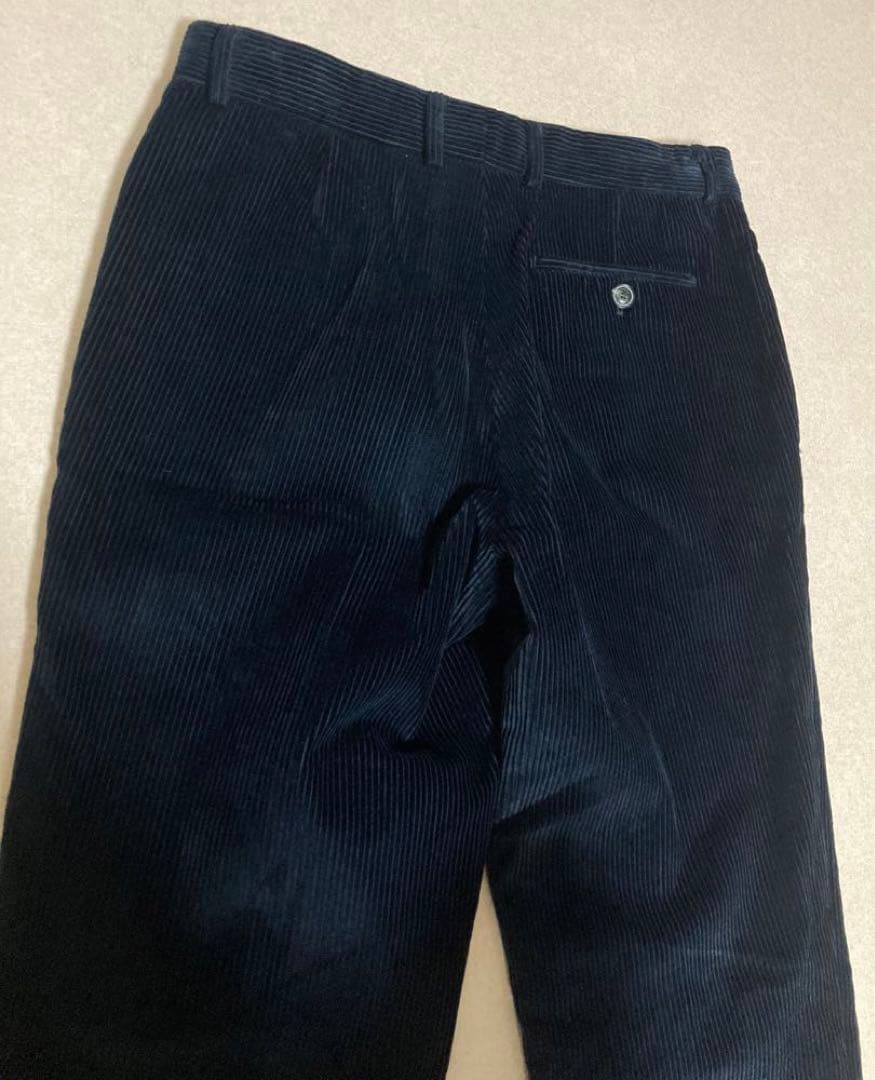 極美品 スティーブンアラン USA製 太畝 コーデュロイパンツ ブラックネイビー