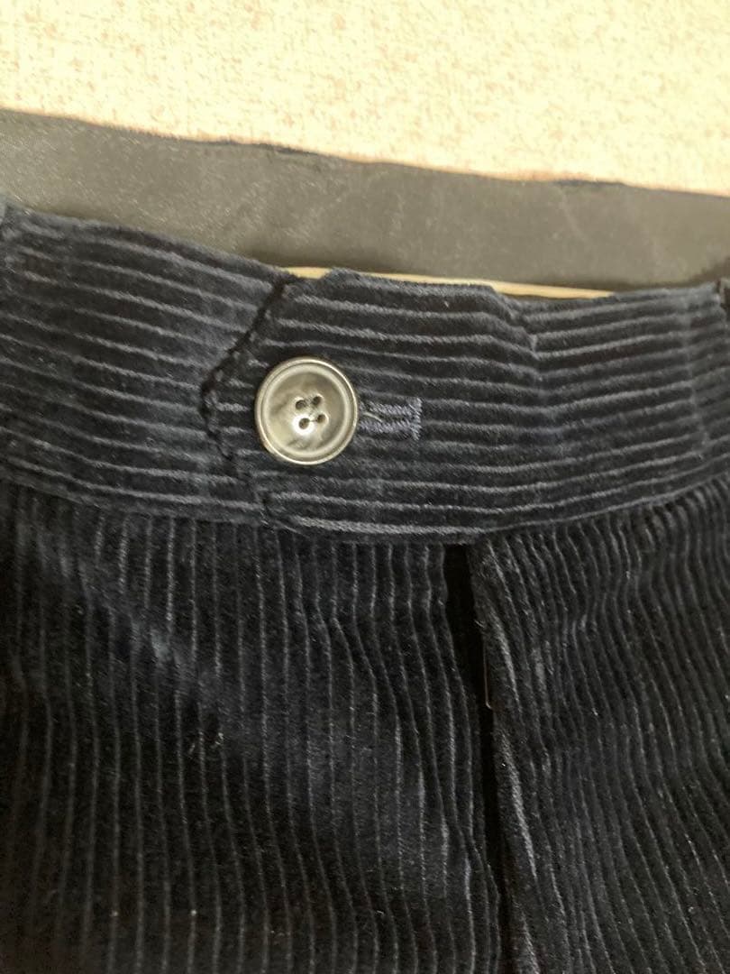 極美品 スティーブンアラン USA製 太畝 コーデュロイパンツ ブラックネイビー