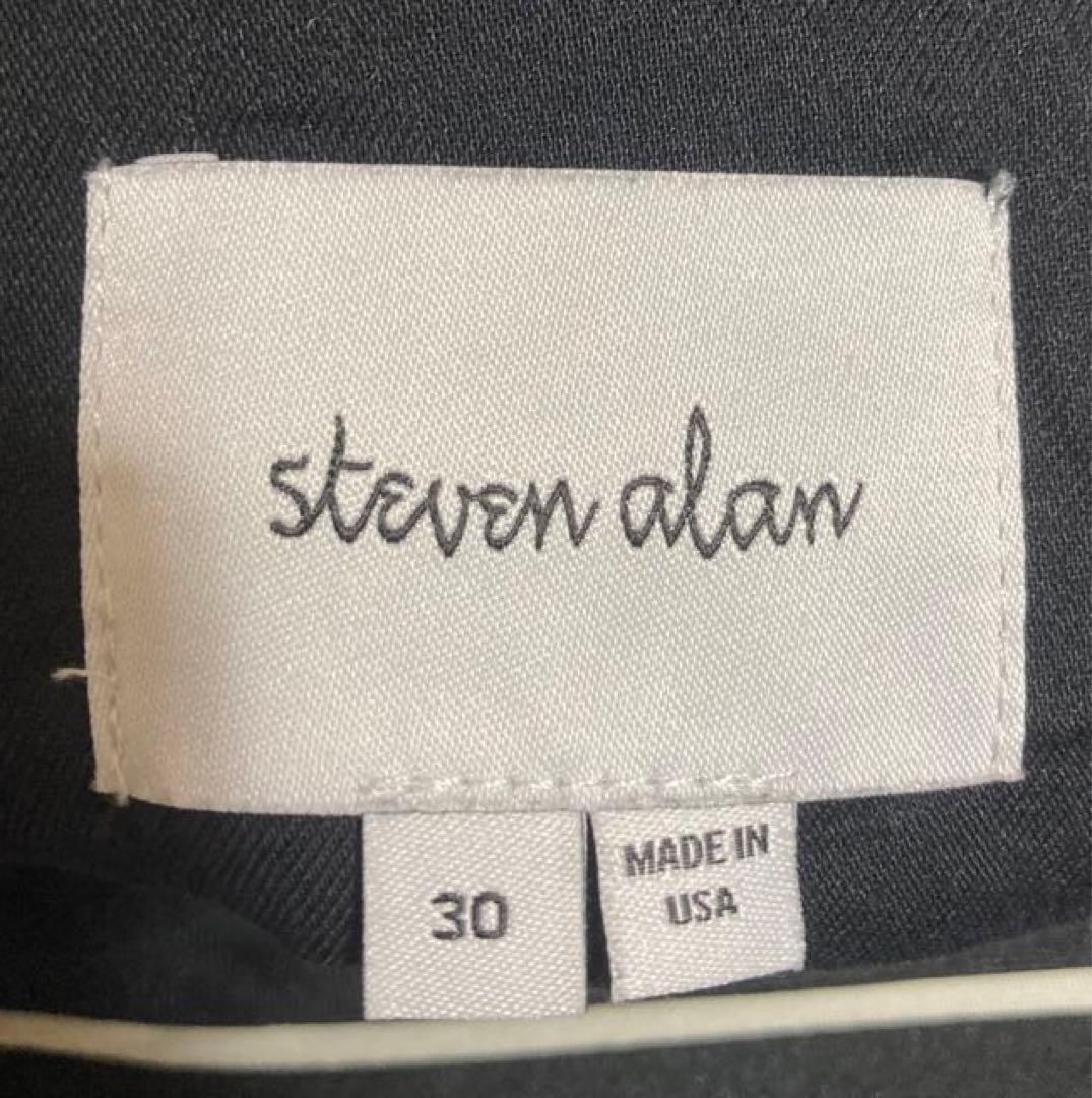 極美品 スティーブンアラン USA製 太畝 コーデュロイパンツ ブラックネイビー