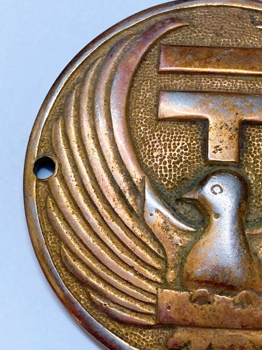 希少品　郵便局 郵政省 金庫 エンブレム 戦後　プレート マーク　鳩　ハト　看板