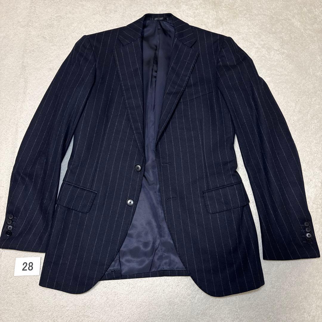 28 トゥモローランド　カノニコ　スーツ　ストライプ　44 厚手