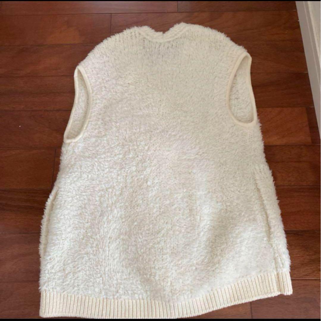 DRAWERドゥロワー 3G シャギーニットジレ