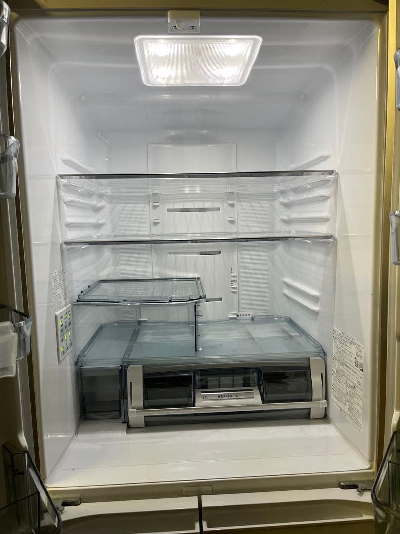 日立 冷蔵庫 6ドア クリスタルホワイト R-XG43K XW 2020年
