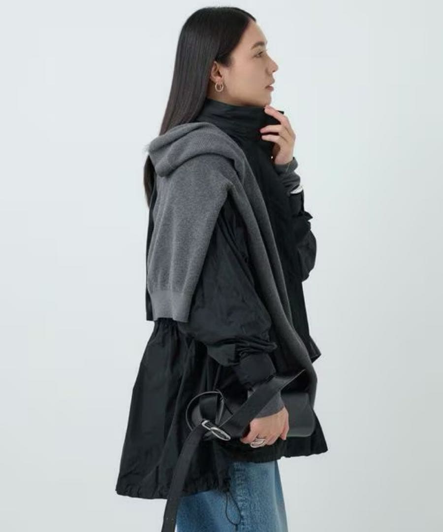 美品_CHAOS_ プリズムライトブルゾン_BLACK