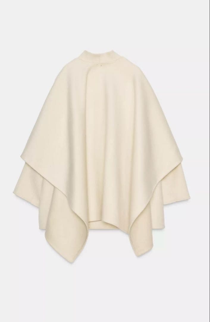 【ZARA】ZW COLLECTION ウールケープコート Sサイズ