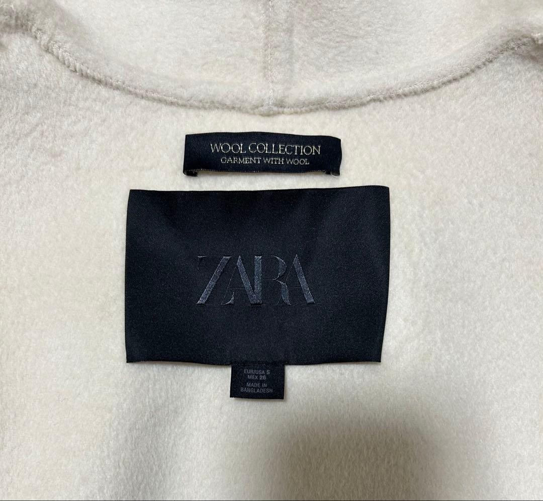 【ZARA】ZW COLLECTION ウールケープコート Sサイズ