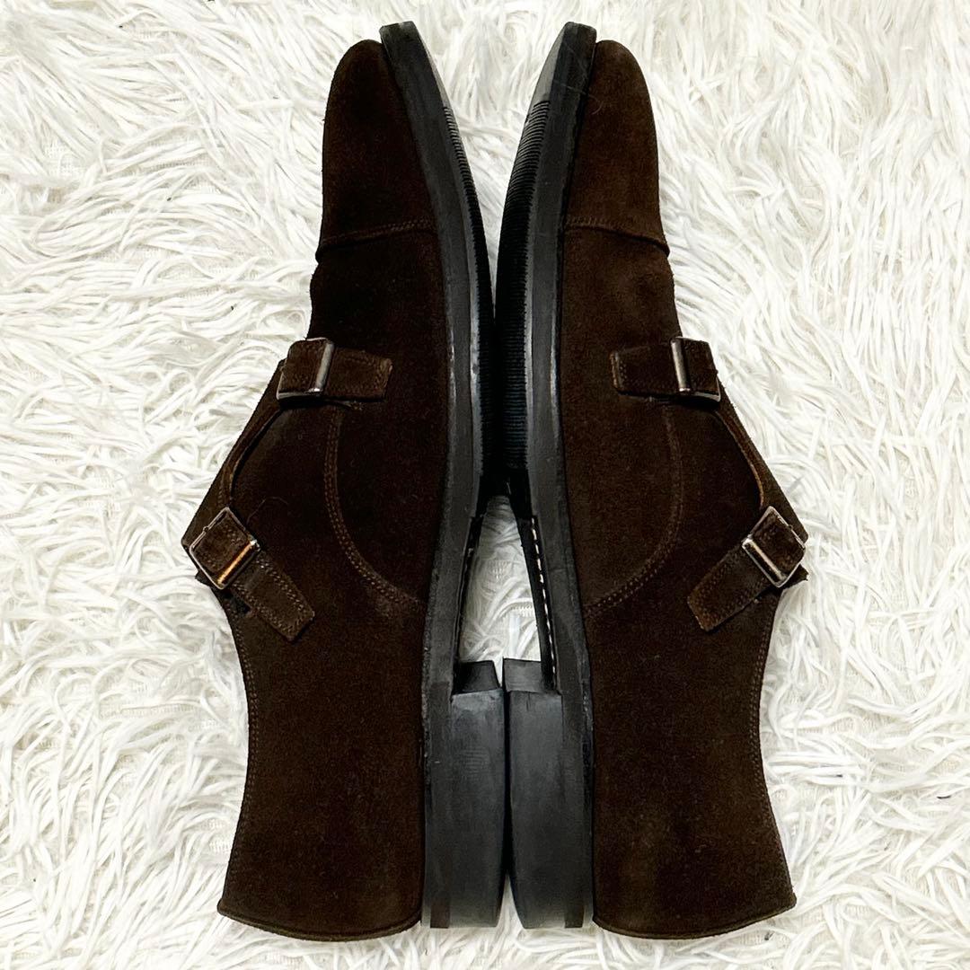 ✨良品✨SCOTCH GRAIN F-910ダブルモンク ブラウン レザー25㎝