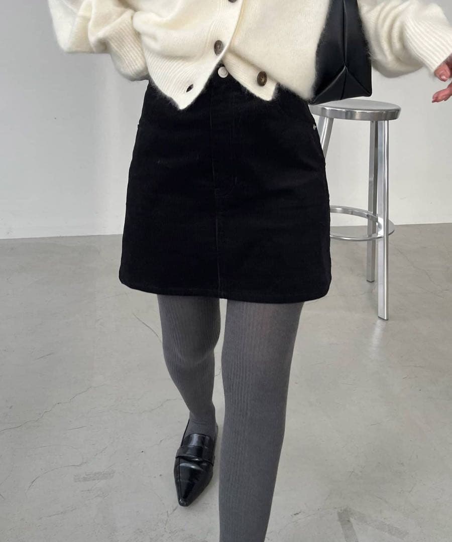 コーデュロイ台形スカート36