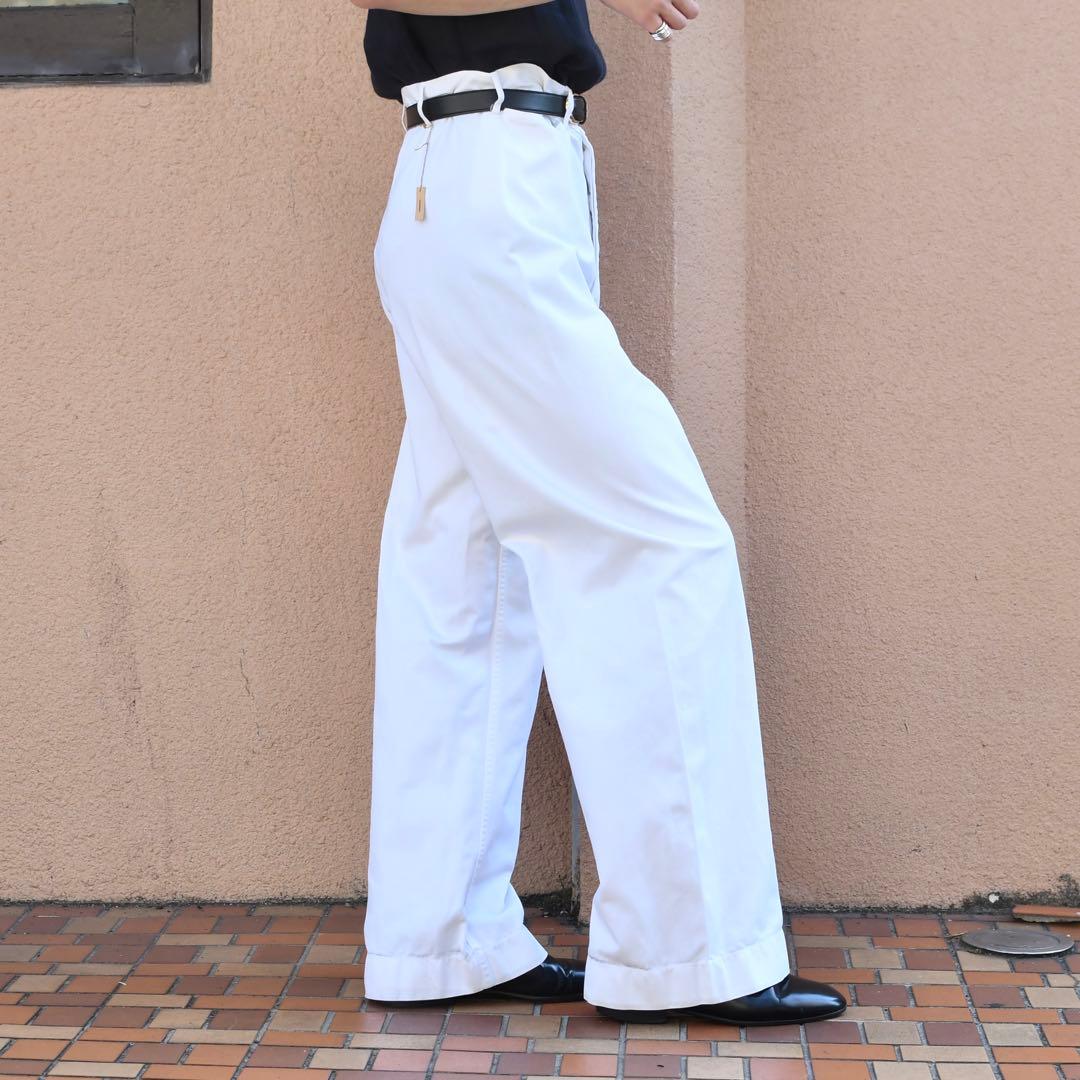 古着 40's usnavy 巻きパンツ セーラーパンツ ミリタリー アメリカ軍