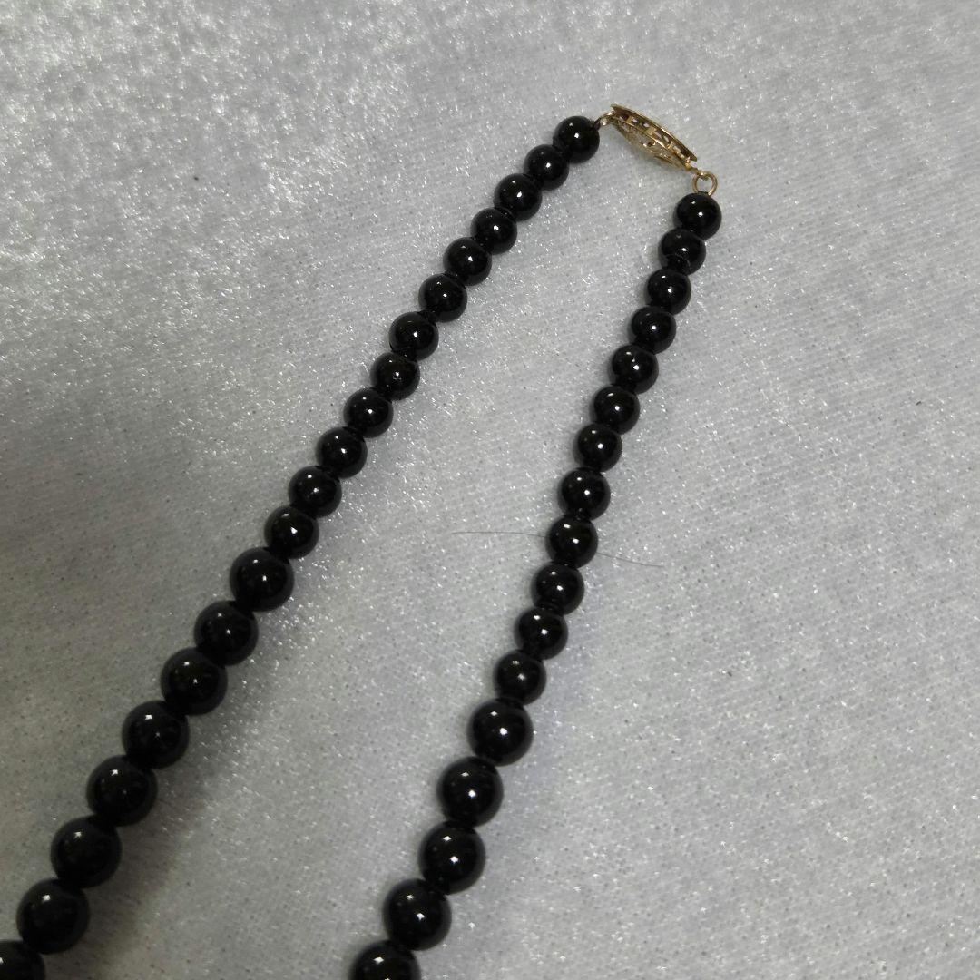 【美品】K14×オニキスネックレス ジュエリー