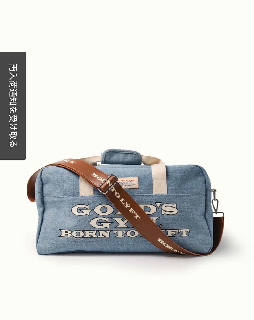 LÝFT × GOLD'S GYM 2WAY DUFFLE BAG - BLUE