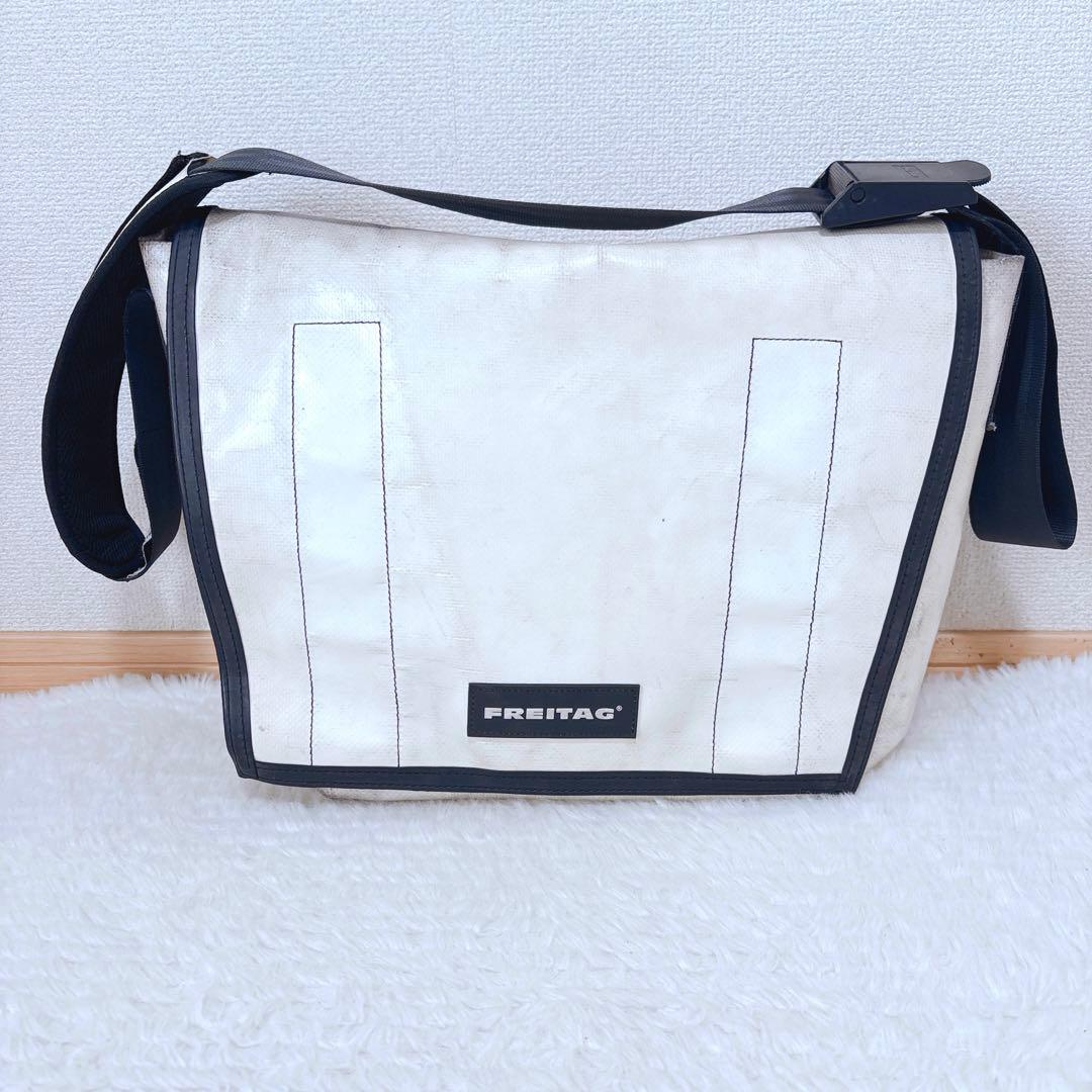 FREITAG F12 Dragnet オールオフホワイト メッセンジャーバッグ
