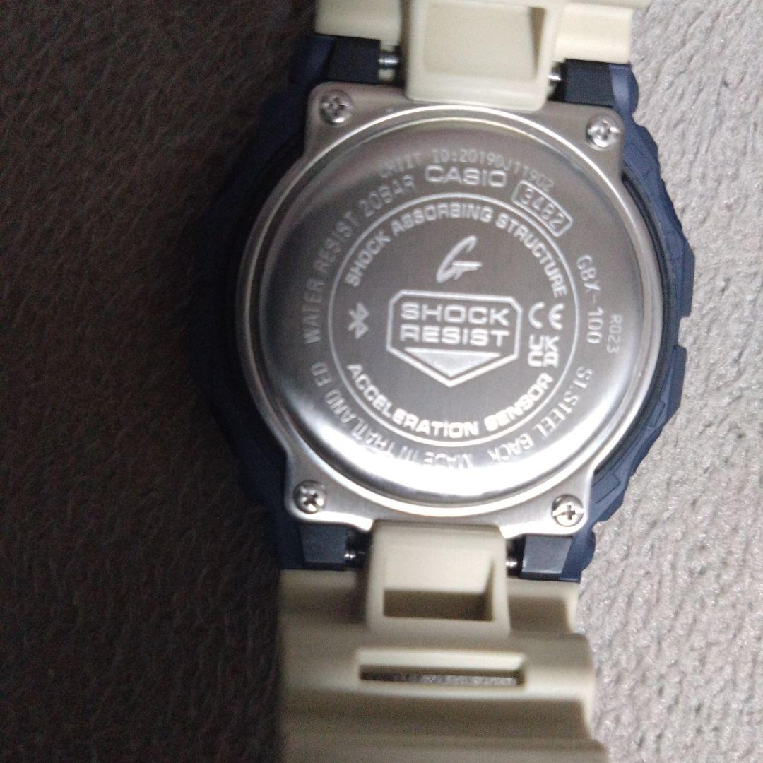 未使用に近い　G-SHOCK　GBX-100TT-2DR ネイビー/アイボリー