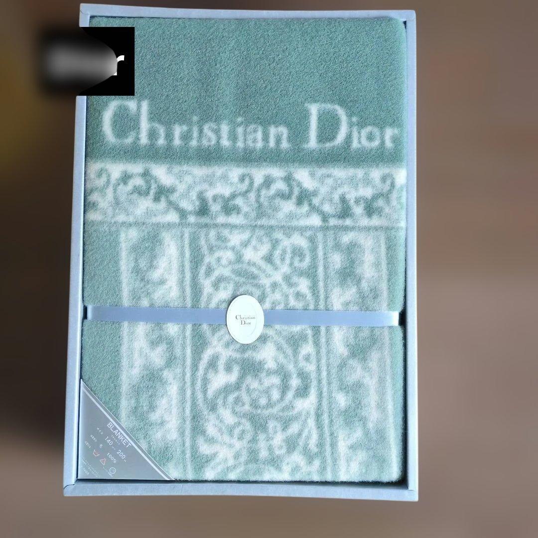 ♦️Christian Dior ブランケット 140x200cm　毛100%