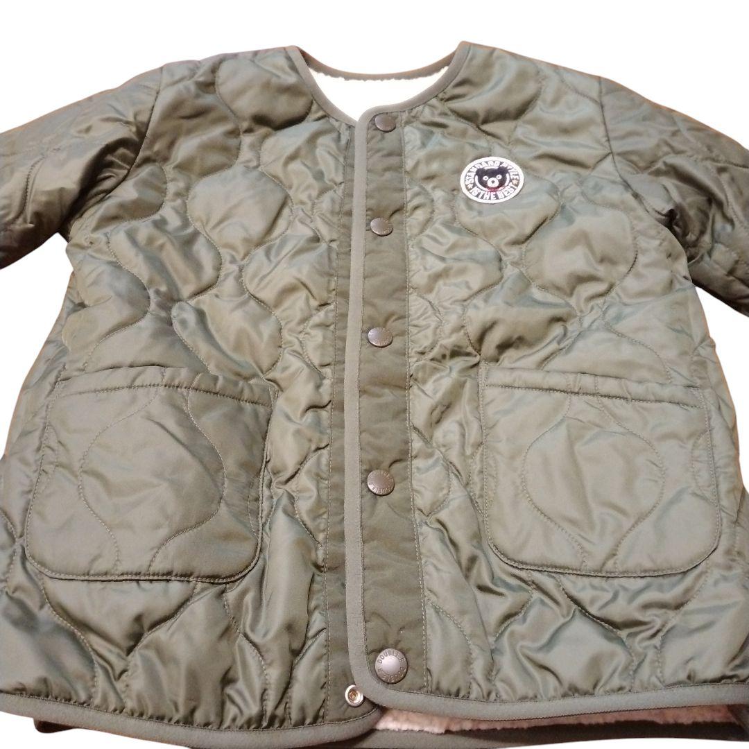 【定価34100円】ダブルビー シープボア素材 リバーシブルジャケット 130