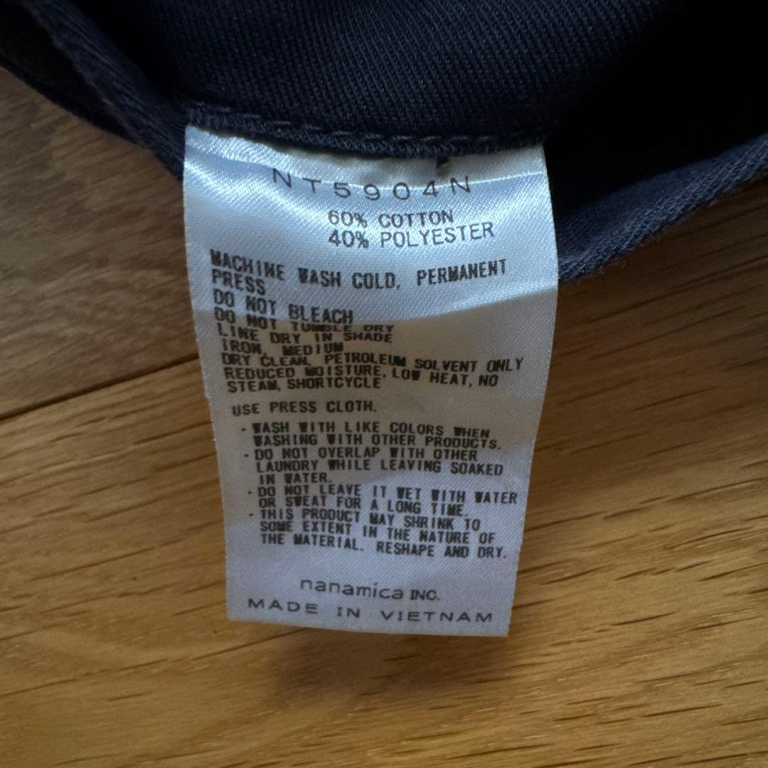 レアカラー★ノースフェイスパープルレーベル ツイルテーパードパンツ32ネイビー