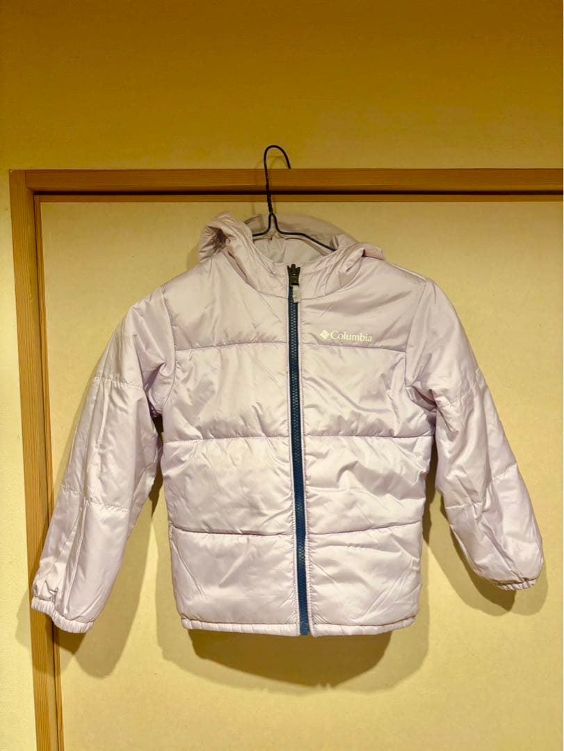 新品 Columbia 子ども用スキーウェア ネイビー/薄紫 XXS 110