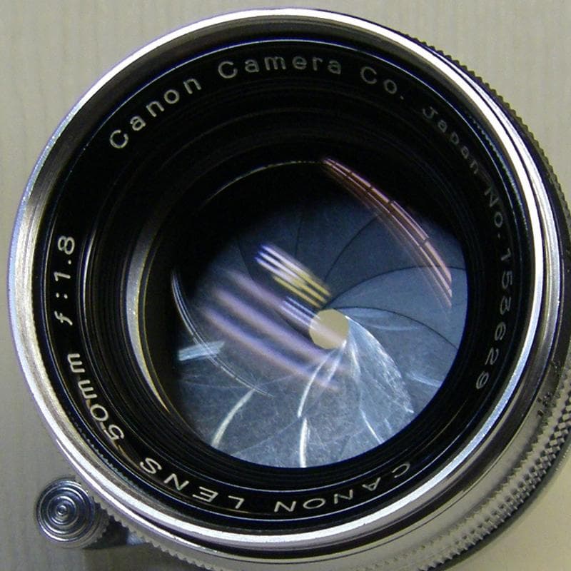 ライカＬマウント◎Ｃａｎｏｎ ５０／１．８ ＣＲ Ｗ／Ｈ