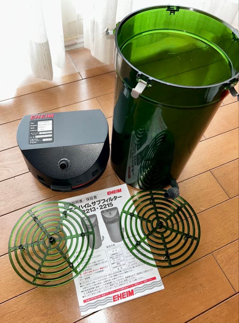 エーハイムエコフィルター2235 ＋ サブフィルター2215 ＋ ダブルタップ等