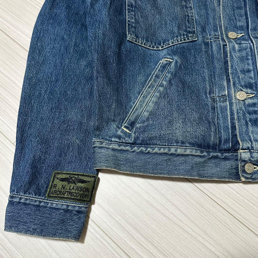 ユ*ケ様 90s 希少 RRL 三つ星 デニムジャケット L ラルフローレン
