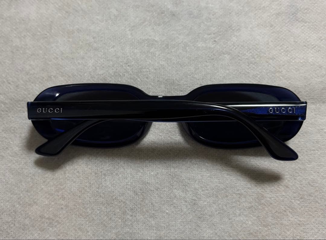 90s gucci サングラス 上杉柊平 氏 着用 モデル　ダークブルー