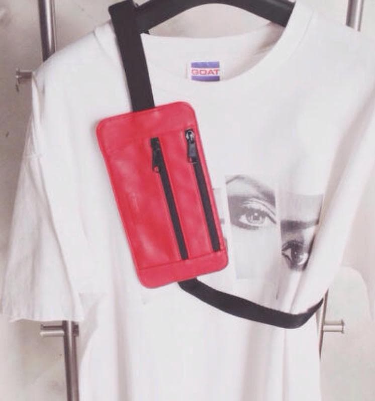 新品 19ss Supreme レザー ウエスト ショルダーポーチ Red