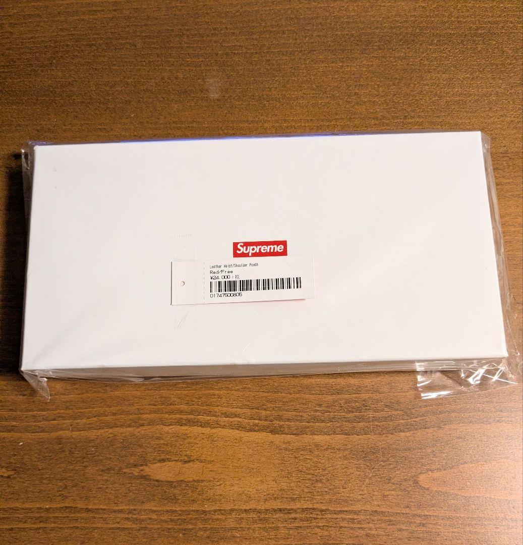 新品 19ss Supreme レザー ウエスト ショルダーポーチ Red
