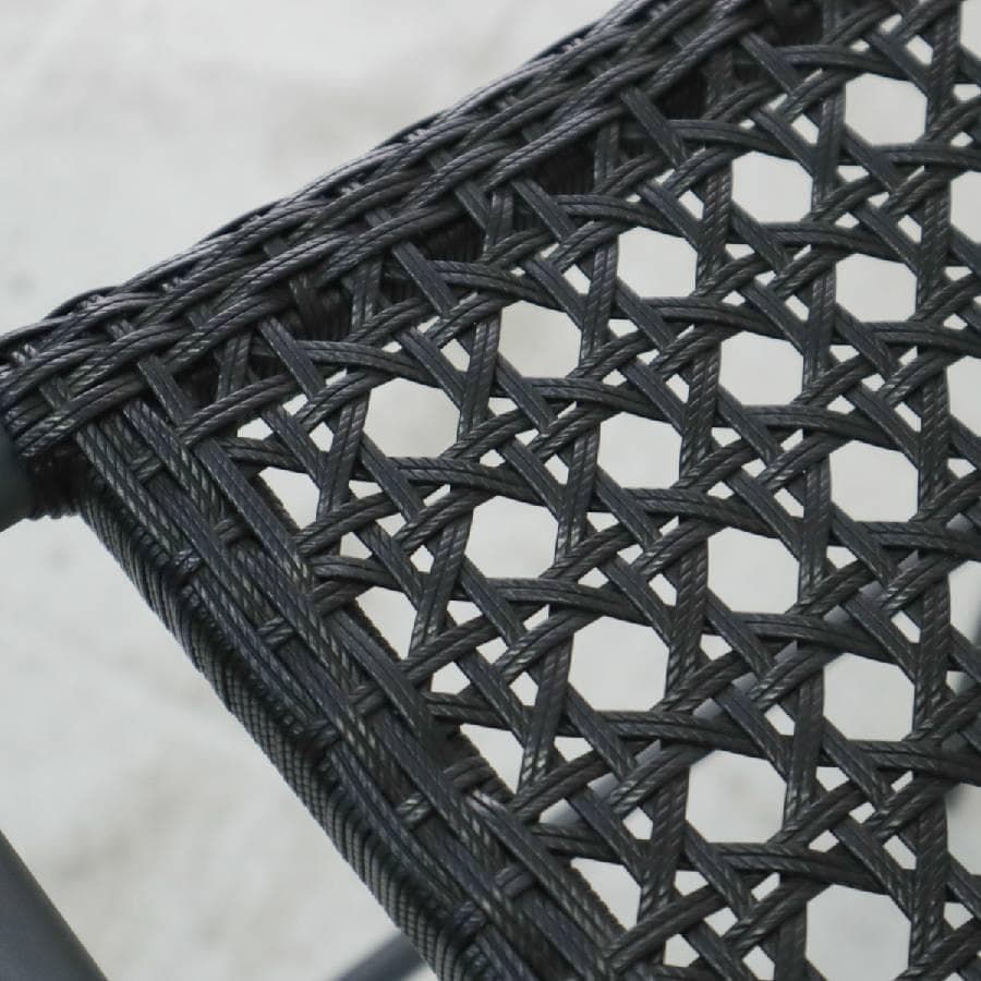 PATIO PETITE MAシリーズ ハイスツール ブラック 人工ラタン