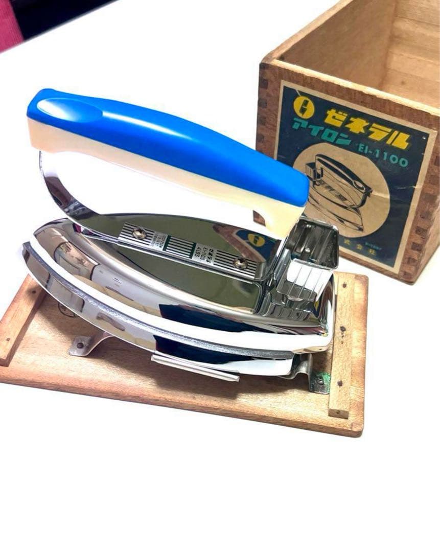 ゼネラル アイロン EI-1100 木箱付き Retrô