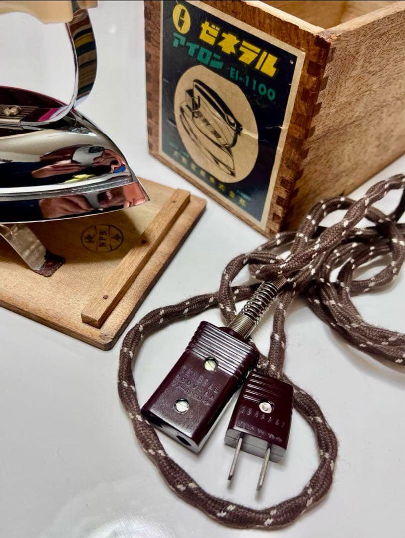 ゼネラル アイロン EI-1100 木箱付き Retrô