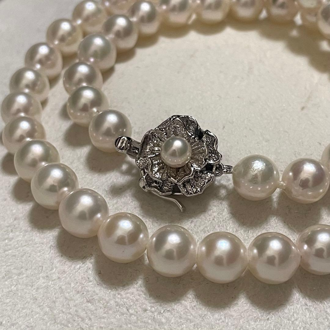 【超大珠✨】 あこや真珠 ネックレス 8.0-8.5 パール 本真珠 高級仕立て