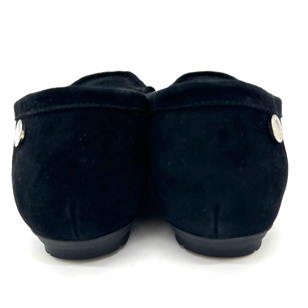 〈極美品〉HIMIKO ヒミコ【22.5cm】スエード ふわふわモカシン 黒