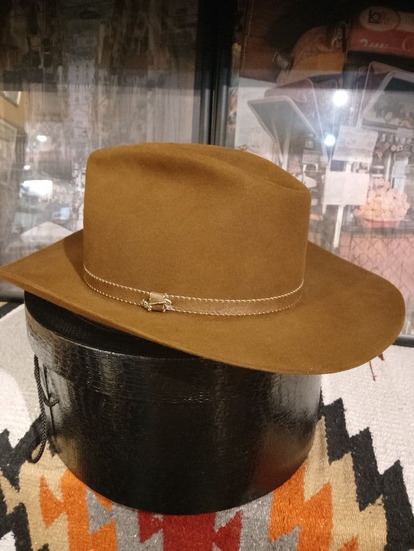 s*a様 ヴィンテージ　ステットソン4Xビーバーハット　ウエスタンハットJBSピ