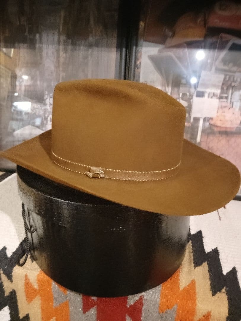 s*a様 ヴィンテージ　ステットソン4Xビーバーハット　ウエスタンハットJBSピ